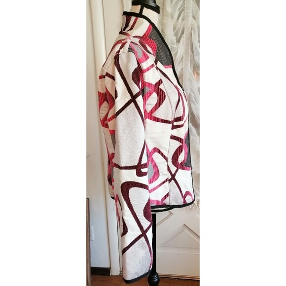 Trimdin Jacket Womens Wearable Art Artisan Tapestry Reversible Size L ? - Picture 6 of 6